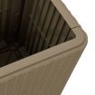 Garden Table with Removable Lid Light Brown Polypropylene