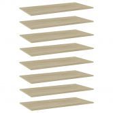 Bookshelf Boards 8 pcs Sonoma Oak 80x30x1.5 cm Engineered Wood