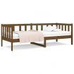 Day Bed Honey Brown 92x187 cm Single Bed Size Solid Wood Pine