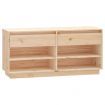 Shoe Cabinet 110x34x52 cm Solid Wood Pine