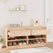 Shoe Cabinet 110x34x52 cm Solid Wood Pine