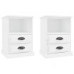 Bedside Cabinets 2 pcs White 43x36x60 cm