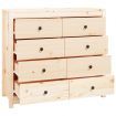 Side Cabinet 100x40x90 cm Solid Wood Pine