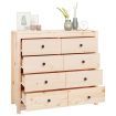 Side Cabinet 100x40x90 cm Solid Wood Pine