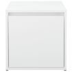 Box Drawer White 40.5x40x40 cm Engineered Wood