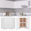 Hanging Corner Cabinet White 57x57x60 cm Engineered Wood