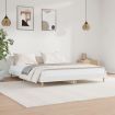 Bed Frame White 153x203 cm Queen Size Engineered Wood