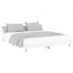 Bed Frame White 153x203 cm Queen Size Engineered Wood