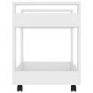 Desk Trolley White 60x45x60 cm Engineered Wood