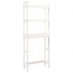 Toilet Rack White 63x26x171 cm Solid Wood Pine