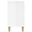 Sink Cabinet High Gloss White 80x33x60 cm Engineered Wood