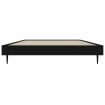 Bed Frame Black 92x187 cm Single Bed Size Engineered Wood