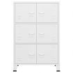 Industrial Storage Chest White 75x40x115 cm Metal