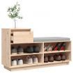 Shoe Cabinet 110x34x61 cm Solid Wood Pine