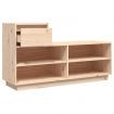 Shoe Cabinet 110x34x61 cm Solid Wood Pine