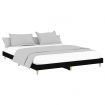 Bed Frame Black 153x203 cm Queen Size Engineered Wood