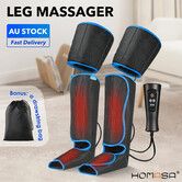 Leg Massager Foot Massage Electric Air Compression Wraps Circulation Booster Full Calf Thigh Muscle Relax Machine with Heat