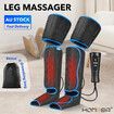 Leg Massager Foot Massage Electric Air Compression Wraps Circulation Booster Full Calf Thigh Muscle Relax Machine with Heat