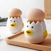 Egg White Separator Cute Cartoon Model Kitchen Accessories Easy Separation of Egg Whites and Yolks Ceramics Cooking Kitchen Tool Color Yellow