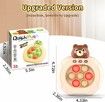 Quick Push Game Console, Light Up Electronic Sensory Games, Travel Handheld Game, Bubble Birthday Gift for Kids Age 5+ (Brown Bear)