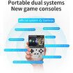 RG35XX Dual OS Retro Handheld Game Console Linux Garlic,3.5 inches IPS Screen Pocket Video Game Console Plug and Play Games with Storage Bag (Transparent white)