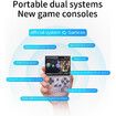 RG35XX Dual OS Retro Handheld Game Console Linux Garlic,3.5 inches IPS Screen Pocket Video Game Console Plug and Play Games with Storage Bag (Transparent Violet)