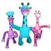 3PCS Telescopic Suction Cup Giraffe Toy,Pop Tubes,Shape Changing Telescopic Tube Fidget Toys,Fidget Tubes Sensory Toys for Girls Boys