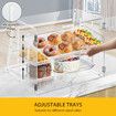 Cake Display Cabinet 3 Tier Acrylic Bakery Cupcake Stand Case Unit Holder Muffin Donut Pastry Model Toy Showcase Adjustable Shelf 5mm Thick