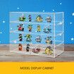 Large Cake Display Cabinet 4 Tier Acrylic Stand Case Unit Holder Bakery Cupcake Muffin Donut Pastry Model Toy Showcase Desktop 5mm Transparent