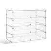 Large Cake Display Cabinet 4 Tier Acrylic Stand Case Unit Holder Bakery Cupcake Muffin Donut Pastry Model Toy Showcase Desktop 5mm Transparent