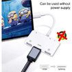 SD TF Card Reader Lighting to HDMI Adapter Digital AV Adapter 6 in 1 Hub HDMI USB SD TF Compatible with Phone 12/11/X/XS/XR