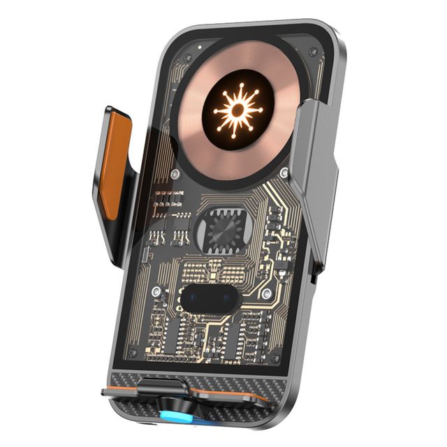 15W Car Wireless Charger Auto Car Mount Phone Holder For iPhone 14 13 12 Samsung Xiaomi Infrared Induction Fast Charging Stand