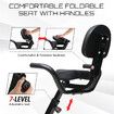 Exercise Bike Home Gym Fitness Spin Recumbent Stationary Indoor Cycling Trainer Cardio Workout Machine Folding LCD Magnetic Resistance