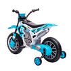 Kids Ride On Motorcycle Electric Toy Car 12V Battery Powered Motorbike Dirt Bike Sport Street Pedal Bicycle Training Wheels High Low Speeds Blue