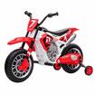 Kids Motorcycle Ride On Car Electric Toy 12V Battery Powered Motorbike Sport Off Road Street Bike Pedal Bicycle Training Wheel 2 Speeds Red