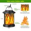 Hanging Solar Lights Lantern Outdoor,Flickering Flames Solar Outdoor Lights,Solar Lanterns Outdoor Waterproof with Bigger Solar Panel,Auto ON/Off Solar Lantern,2 Pack