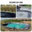 6x5m Pond Liner HDPE Fish Waterfall Water Garden Koi Pool Skin Pad Black Fountain Landscaping Reservoir Heavy Duty 0.2mm