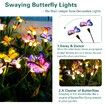 Solar Garden Lights - Newest Swaying Butterfly Light,Swaying in The Wind,Solar Outdoor Lights,Yard Patio Pathway Decoration,High Flexibility Iron Wire & Realistic Butterflies (4 Pack)