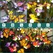 Solar Garden Lights - Newest Swaying Butterfly Light,Swaying in The Wind,Solar Outdoor Lights,Yard Patio Pathway Decoration,High Flexibility Iron Wire & Realistic Butterflies (4 Pack)