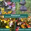 Solar Garden Lights - Newest Swaying Butterfly Light,Swaying in The Wind,Solar Outdoor Lights,Yard Patio Pathway Decoration,High Flexibility Iron Wire & Realistic Butterflies (4 Pack)