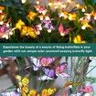 Solar Garden Lights - Newest Swaying Butterfly Light,Swaying in The Wind,Solar Outdoor Lights,Yard Patio Pathway Decoration,High Flexibility Iron Wire & Realistic Butterflies (4 Pack)