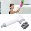 Cleaning Spin Scrubber for Bathroom Kitchen Tile Grout Stove Tub Sink Dish (White)