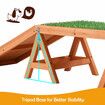 Petscene Dog Agility Ramp Puppy Obedience Training Sports Obstacle Exercise Outdoor Play Equipment Wooden Artificial Grass