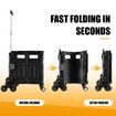 75L Shopping Trolley Cart Wheeled Grocery Utility Basket Bag Stair Climbing Rolling Folding Supermarket Granny Travel Wagon