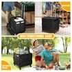 75L Shopping Trolley Cart Wheeled Basket Grocery Utility Rolling Folding Supermarket Granny Travel Camping Bag Wagon