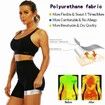 Sweat Sauna Pants Body Shaper Shorts Weight Loss Slimming Shapewear Women Waist Trainer Tummy Workout Hot Sweat Leggings Fitness Blue 9 point Pants Size 4XL/5XL