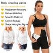 Sweat Sauna Pants Body Shaper Shorts Weight Loss Slimming Shapewear Women Waist Trainer Tummy Workout Hot Sweat Leggings Fitness Blue 5 point Pants Size L/XL