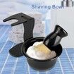 Shaving Brush Set, Shaving Bowl Shaving Brush Stand Acrylic Shaving Brush 3 PCS for Shave Beard