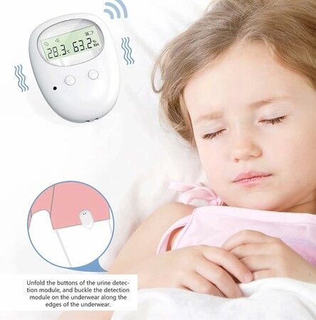 Bedwetting Remind Alarm， Wireless Bedwetting Alarm 10-20M Range Vibration Reminding Pee Alarm with Receiver for Boys Grils Kids Potty Training Elder Care