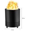 Tabletop Fire Pit with Stand, Portable Indoor Outdoor Mini Small Fireplace Low Smoke Fireplace